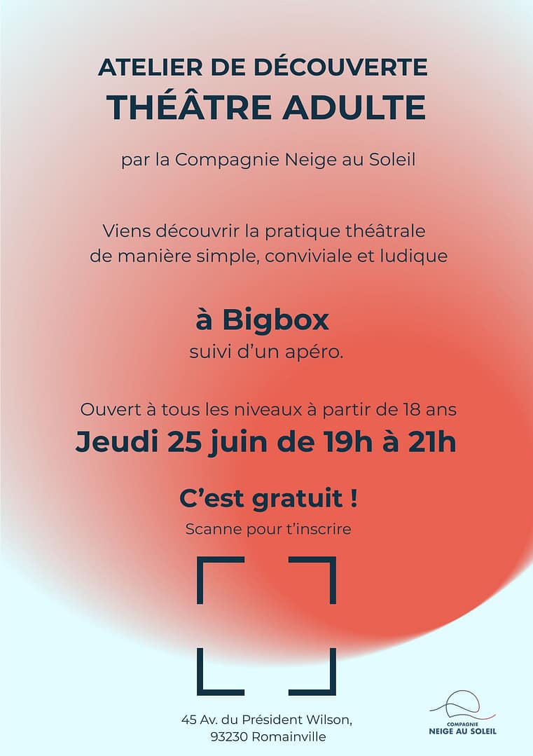 Atelier Théâtre – apéro