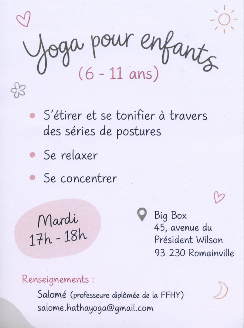 yoga enfants romainville